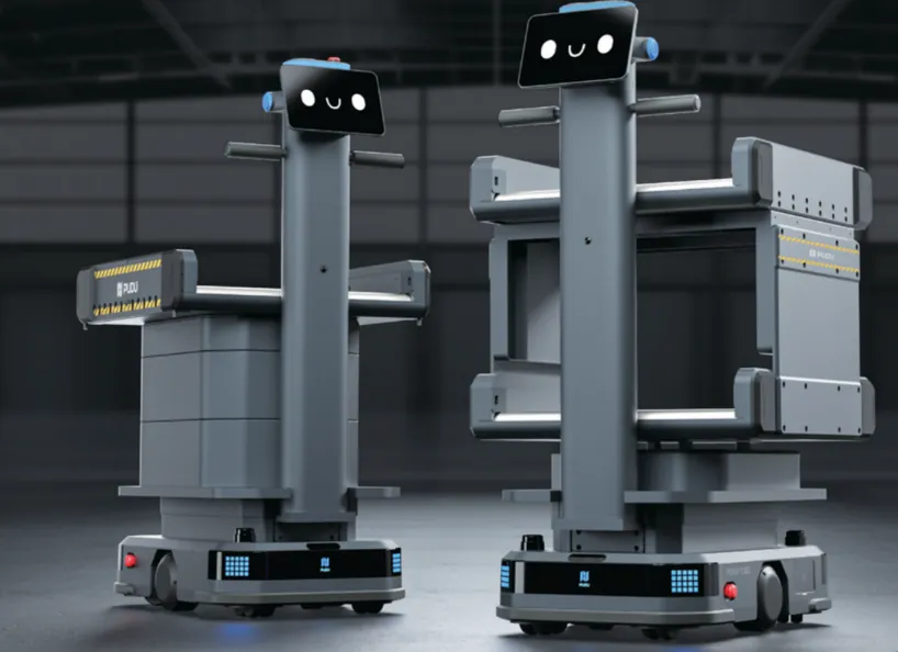 PUDU T300: Automatically delivers materials between workstations and zones.